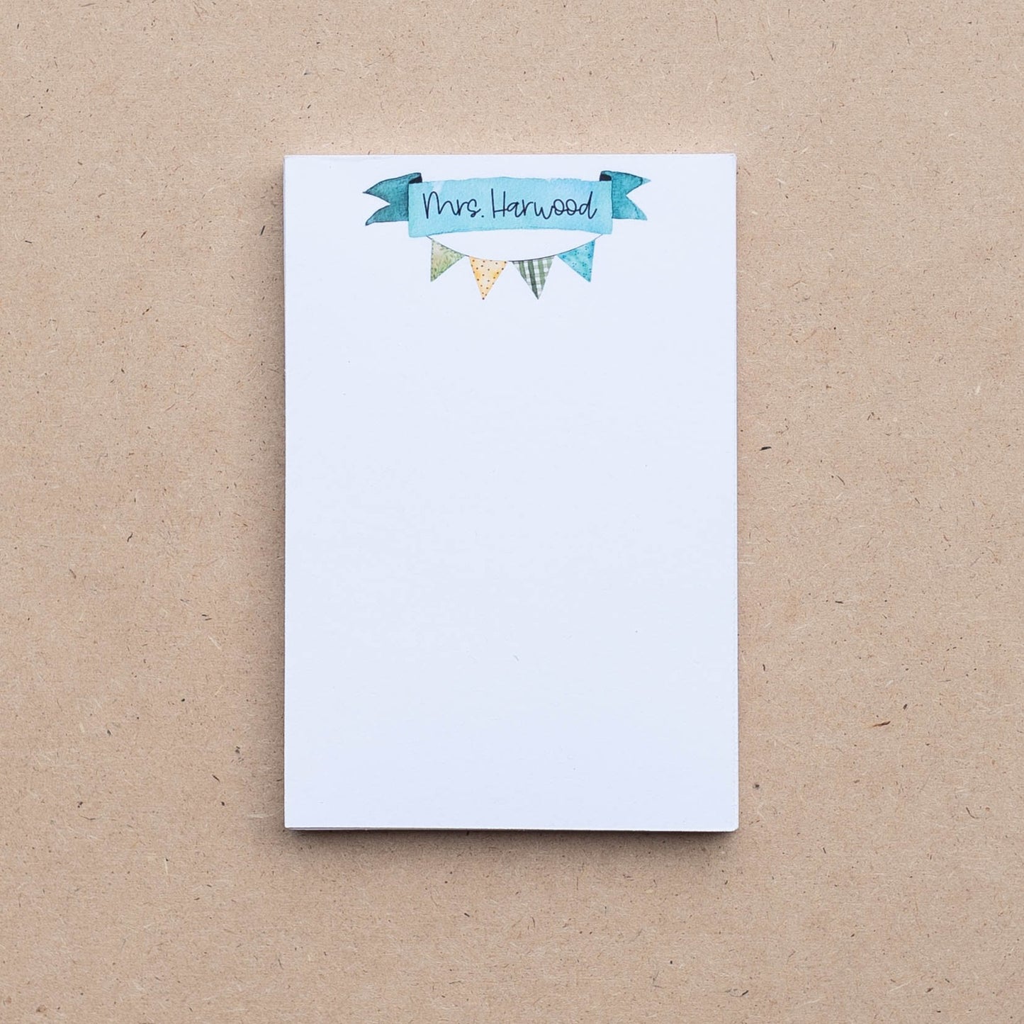 Blue Bunting Notepad