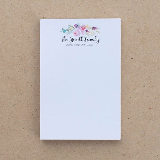 Floral Family Notepad