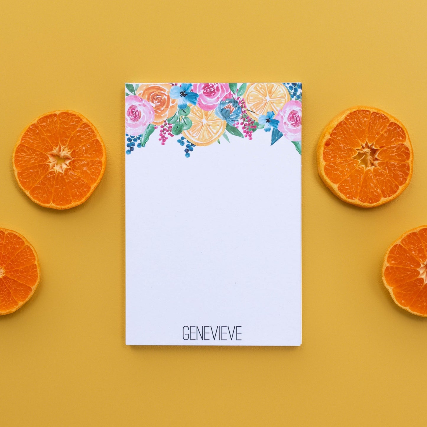 Lemon Florals Notepad