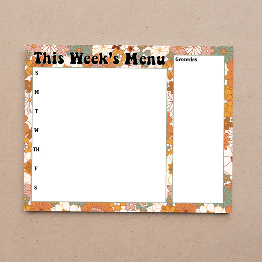 Groovy, Baby! Weekly Planner Notepad